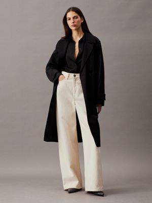 Soft Twill Wide Leg Trousers Calvin Klein®