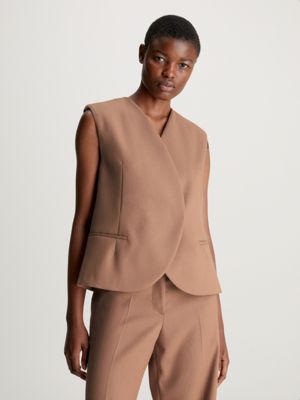 Soft Twill Wide Leg Trousers Calvin Klein®