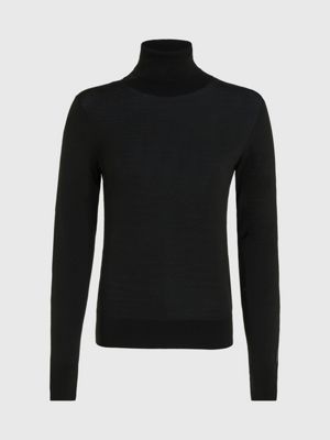 Calvin klein deals black turtleneck sweater