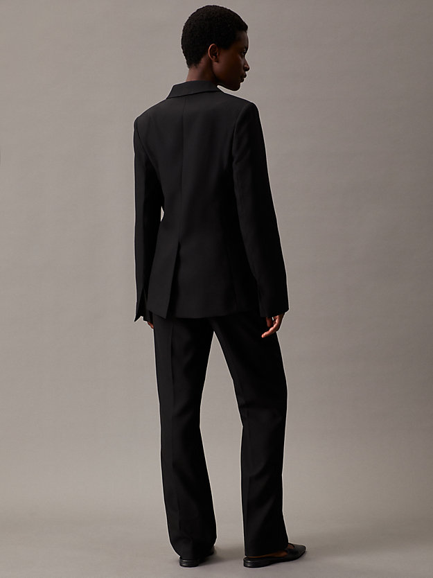 ck black essential tailored blazer for women calvin klein