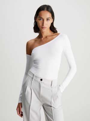 Cotton-Modal One-Sleeve Top