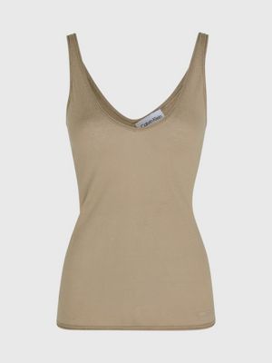 Linen Lyocell Knitted Cami Top Calvin Klein®