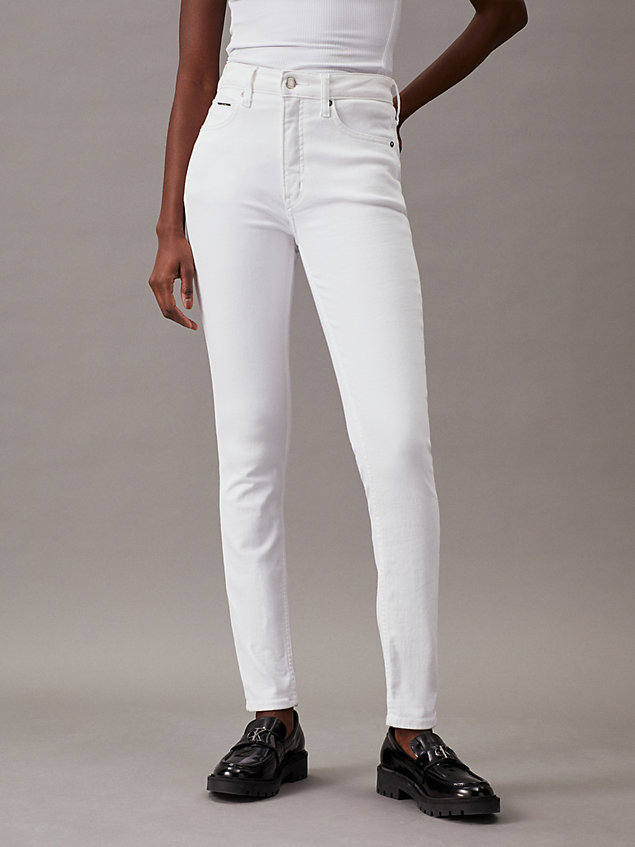 denim high rise skinny jeans voor dames - calvin klein