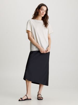 turtledove slim cotton t-shirt for women calvin klein