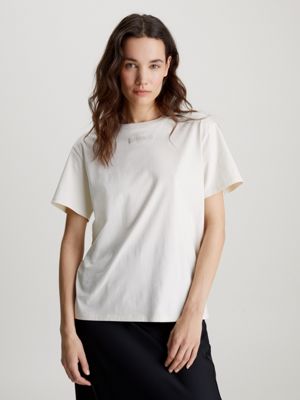 Beige T SHIRTS TOPS voor Dames Calvin Klein