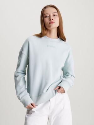 Relaxed Cotton Terry Sweatshirt Calvin Klein K20K206630PMZ