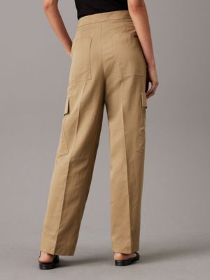 dune relaxed tailored cargo trousers for women calvin klein