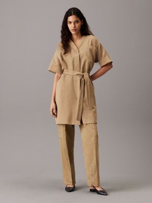 dune relaxed tailored cargo trousers for women calvin klein