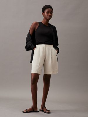 Calvin klein on sale linen shorts