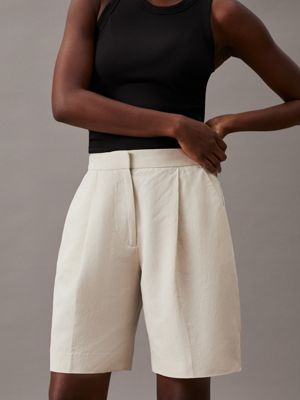 Linen Blend Shorts