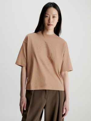 Women's Oversized T Shirt And Leggings Co Ord Beige –