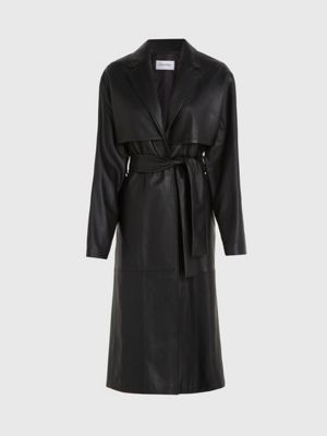 Leather Tailored Trench Coat Calvin Klein® K20K206719BEH