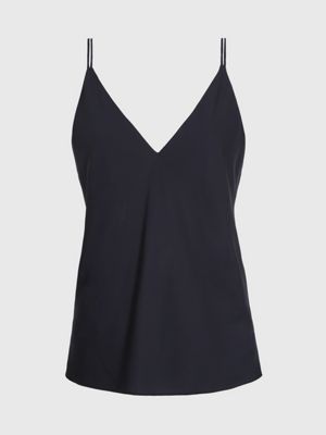 My Heart Crepe Cami- Black
