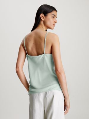 Buy White Cotton Crinkle Cami Top from Next Luxembourg