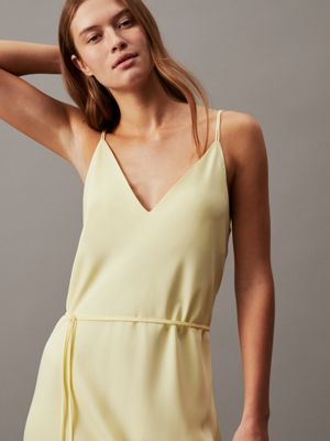 Yellow midi slip store dress