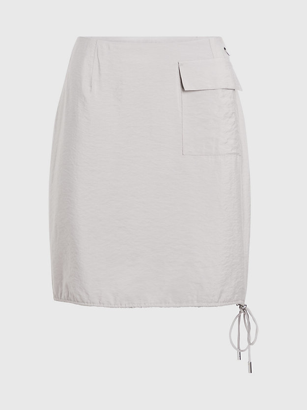 sand pebble straight viscose blend mini skirt for women calvin klein