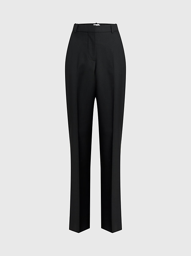 ck black slim straight pantalon voor dames - calvin klein