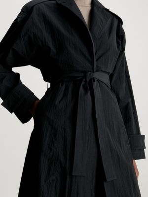 Oversized Crinkle Nylon Trench Coat Calvin Klein® | K20K206896BEH