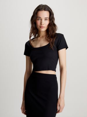 crop top manche longue calvin klein