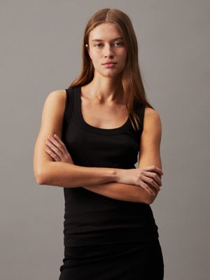 Calvin klein black tank cheap top