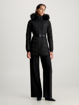 Calvin klein belted clearance coat