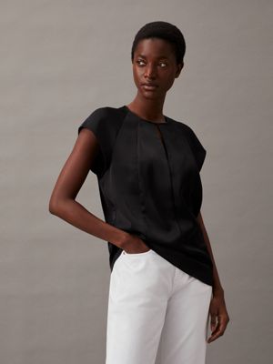 Black Women s Shirts Blouses Calvin Klein