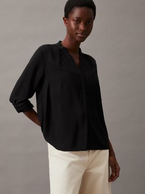 Keyhole neckline blouse on sale