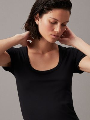 ck black slim top for women calvin klein