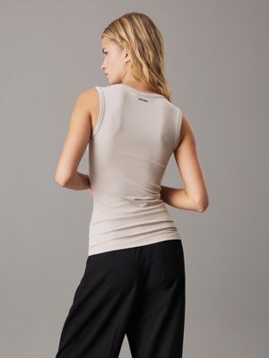 sand pebble slim tank top for women calvin klein