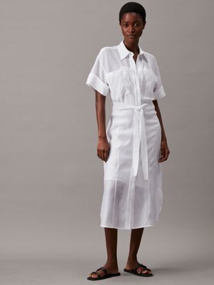 Lyocell shirt dress on sale