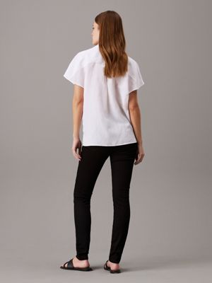 denim black high rise skinny jeans for women calvin klein