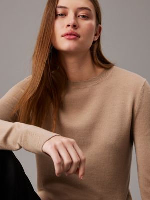 amphora merino wool jumper for women calvin klein