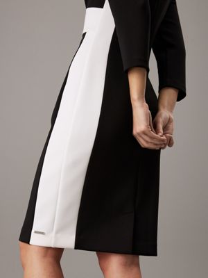 Black and white calvin klein dress best sale