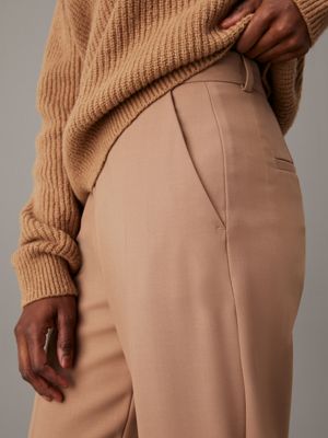 amphora slim straight trousers for women calvin klein