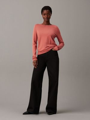 mineralize viscose blend jumper for women calvin klein