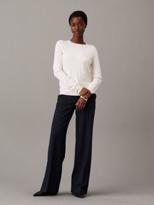 egret viscose blend jumper for women calvin klein