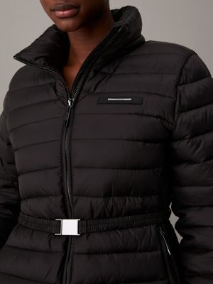 ck black lightweight nylon jacket for women calvin klein