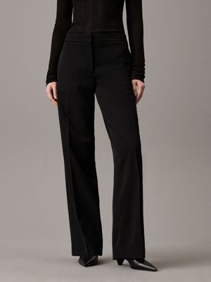 Straight Twill Tuxedo Trousers Calvin Klein K20K207760BEH