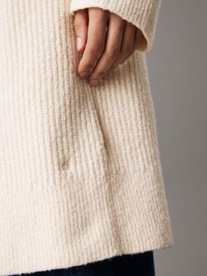 dew relaxed boucle wrap cardigan for women calvin klein