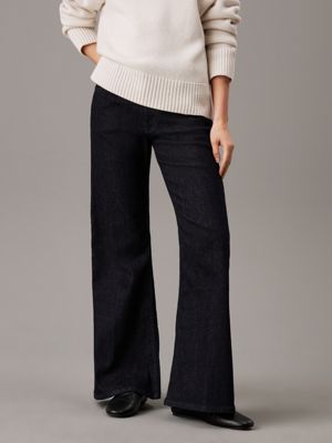 denim slim flared jeans for women calvin klein