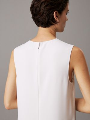 chalk relaxed twill shift dress for women calvin klein