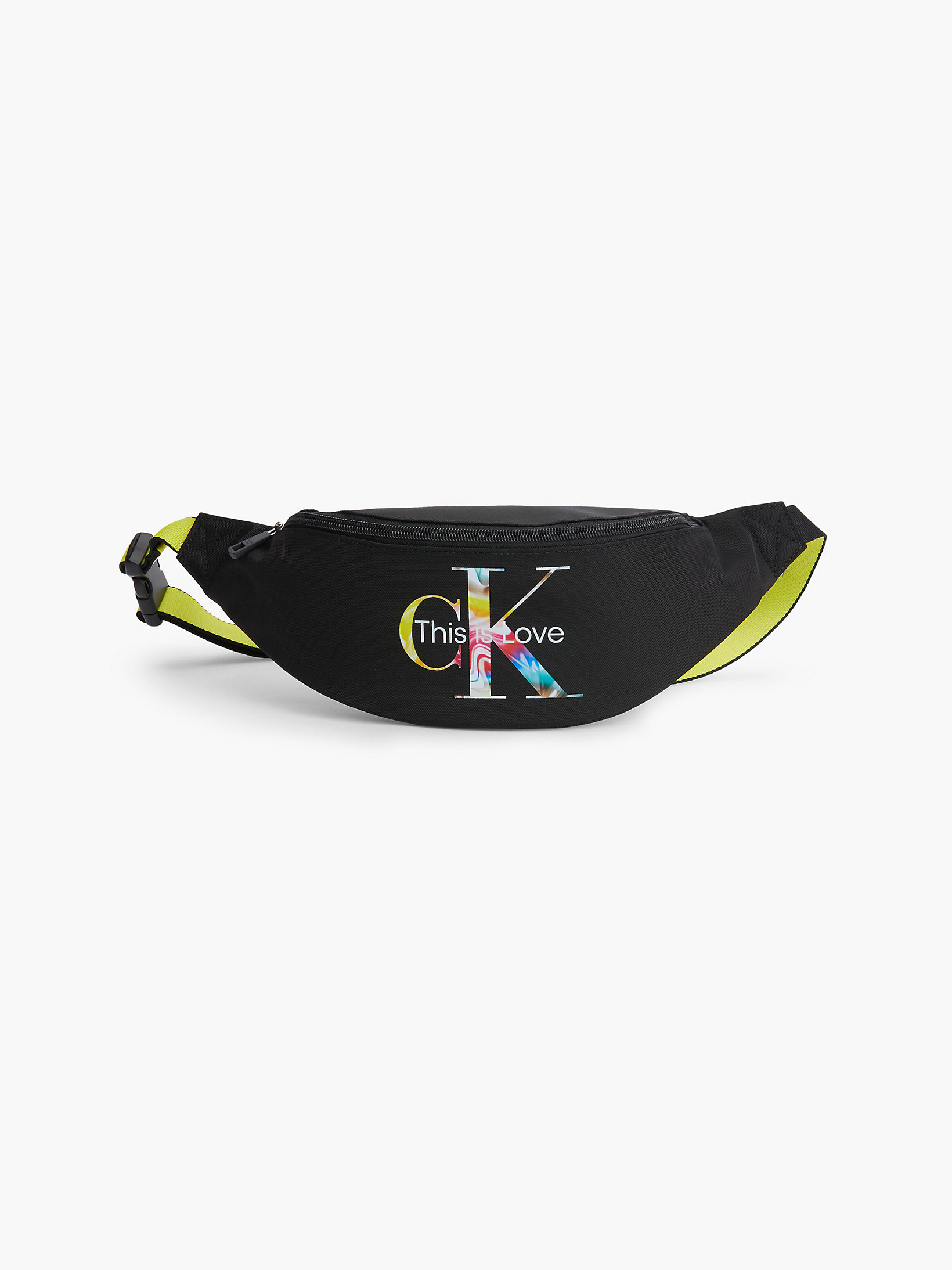 Black Recycled Polyester Bum Bag - Pride undefined unisex Calvin Klein
