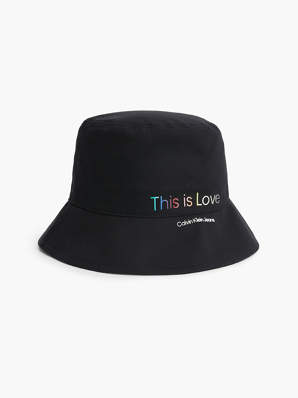 BLACK Organic Cotton Bucket Hat - Pride undefined unisex Calvin Klein