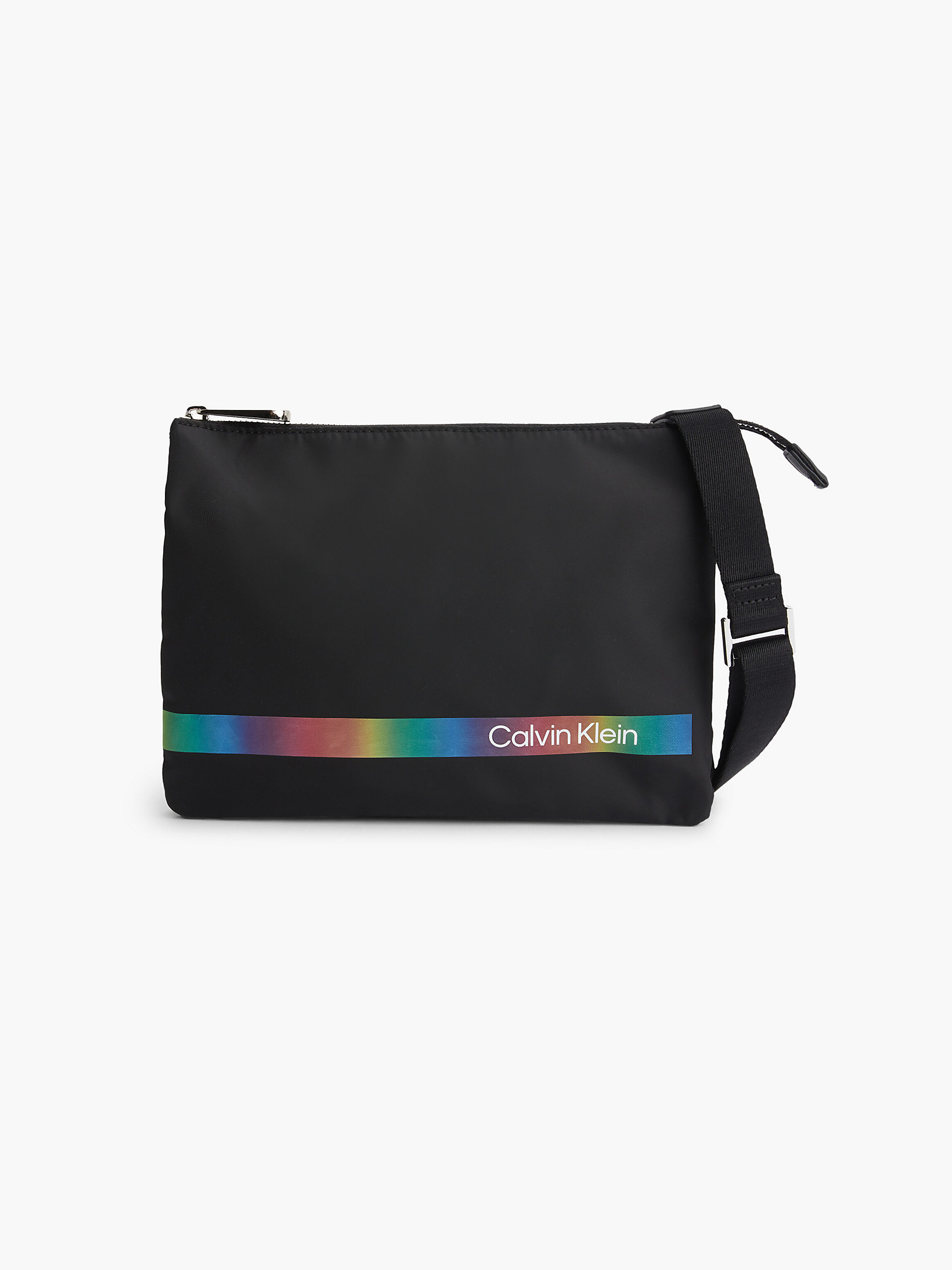 CK Black Flat Crossbody Bag - Pride undefined unisex Calvin Klein