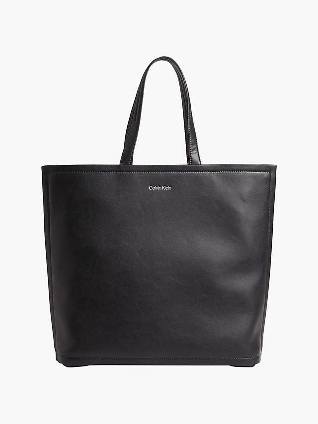 CK Black Recycled Unisex Tote Bag undefined unisex Calvin Klein