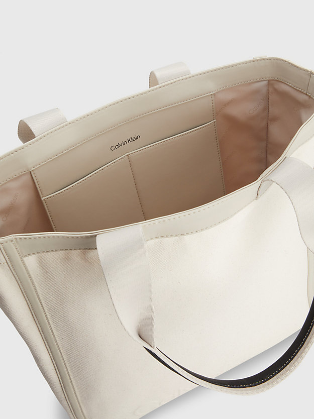 STONY BEIGE Nachhaltige Tote-Bag aus Canvas für unisex CALVIN KLEIN