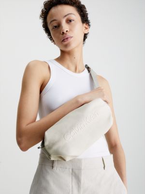 STONY BEIGE Tencel Canvas Bum Bag undefined unisex Calvin Klein