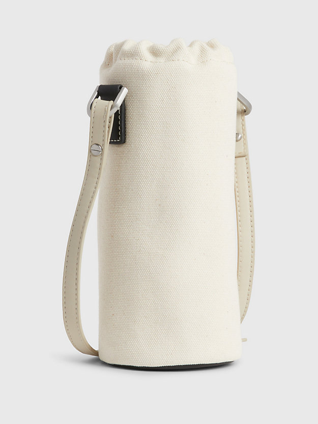 STONY BEIGE Sustainable Canvas Bottle Bag for unisex CALVIN KLEIN