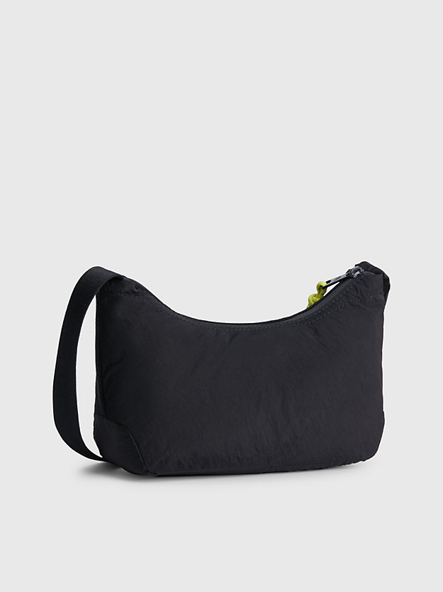 BLACK Recycled Nylon Shoulder Bag - Pride for unisex CALVIN KLEIN JEANS