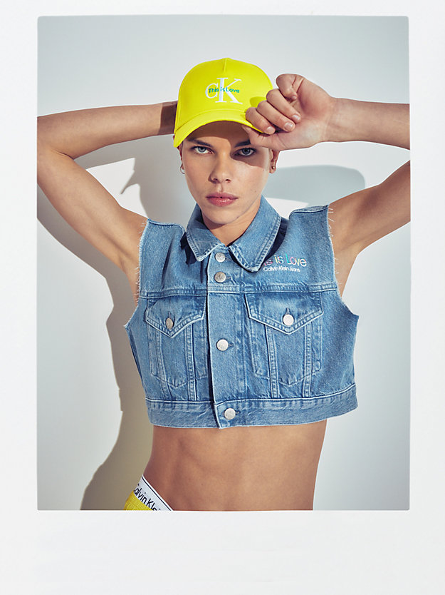 casquette avec logo unisexe - pride lemon lime pour unisex calvin klein jeans